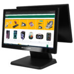 صندوق فروشگاهی دو نمایشگر میتسوشیدا KC-1516 Dual Core i5 نمای زاویه‌دار